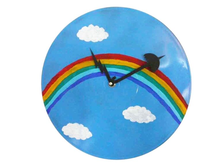 ceas de perete rainbow clock