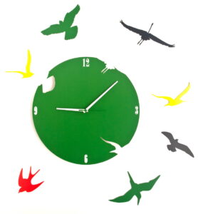 ceas-cu-pasari-verde