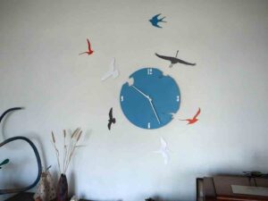 ceas de perete cu pasari decor