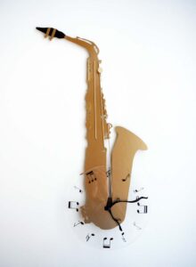 Ceas de perete saxofon
