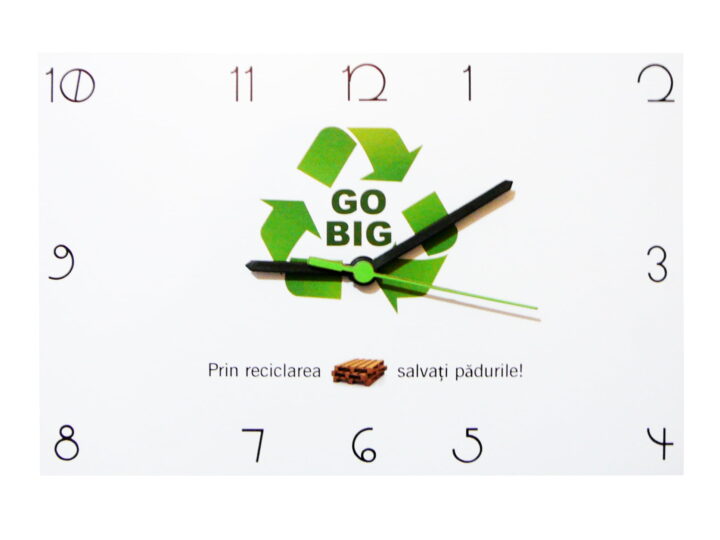 Ceasuri de perete Reciclare Go Big Reciclare Go Big