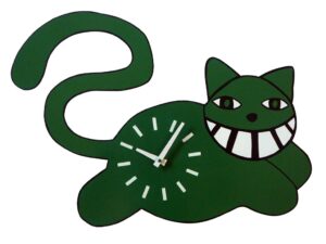 Ceas perete Pisici verzi pe pereți pisici verzi pe pereti