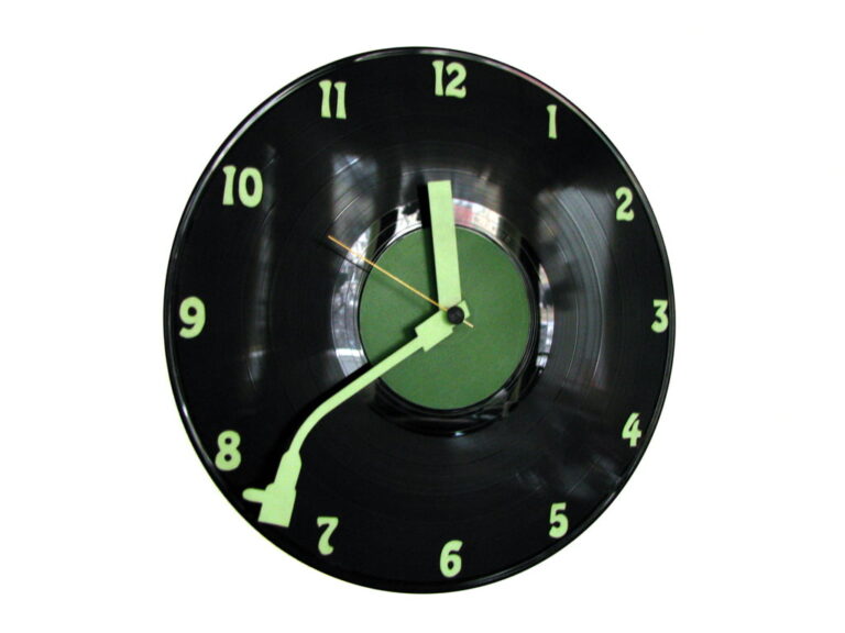 Noaptea, muzica înainte de toate ceas de perete fosforescent de noapte