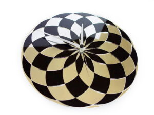 Mandale în oglindă, ceas de perete Oglinda neagra oglinda vedere jos