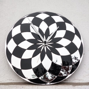 Mandale în oglindă, ceas de perete mandale