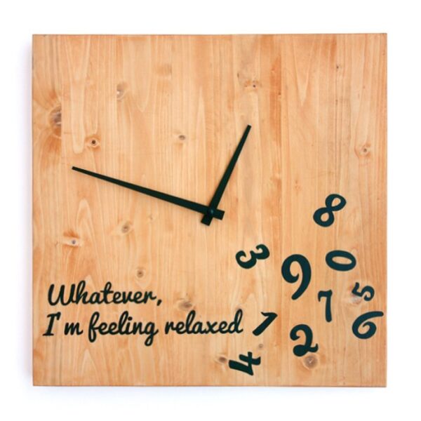 Ceas de perete Whatever relaxat lemn masiv