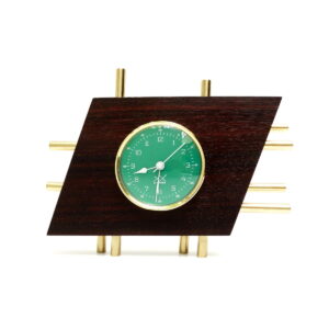 Ceas de masă verde Art Deco orizontal