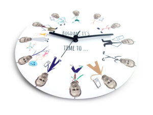 Ceasul lui Bogdan, cu activitățile lui zilnice Bogdan close-up