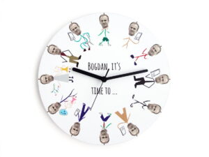 Ceasul lui Bogdan, cu activitățile lui zilnice Bogdan it's time to ceas perete