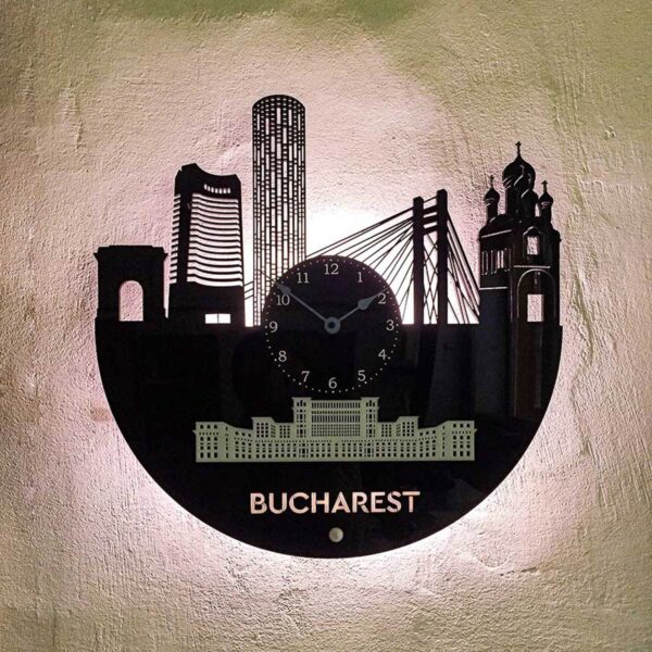 Ceas perete București cu led-uri