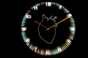 Ceas perete led Infinity Love