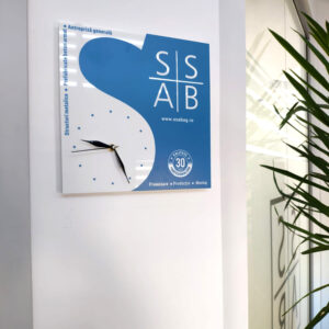 Ceas perete personalizat SSAB-AG