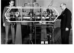 First atomic clock