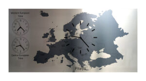Ceas perete harta Europa