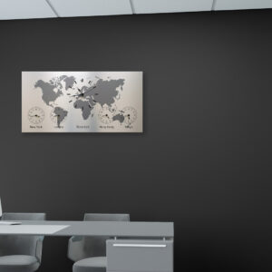 Birou modern cu ceas perete WorldSync