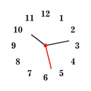 Exemplu aplicare cifre arabe font News pe cadran ceas alb - rezultat final montaj DIY