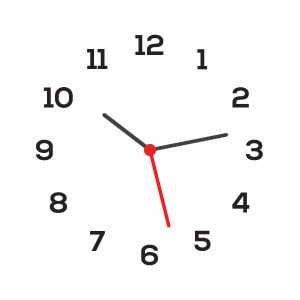 Exemplu aplicare cifre arabe font Nexa pe cadran ceas alb - rezultat final montaj DIY