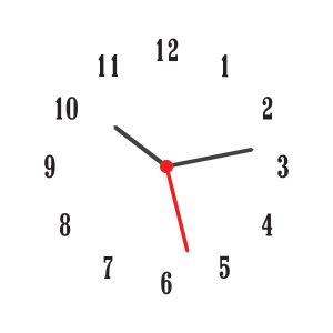 Exemplu aplicare cifre arabe font Optiposter pe cadran ceas alb - rezultat final montaj DIY