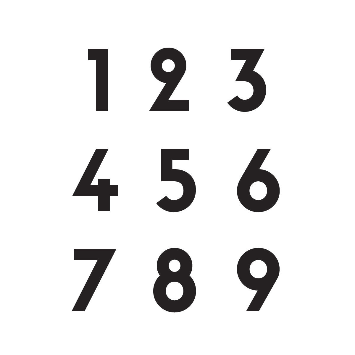 Cifre arabe pentru ceas, Font Sifonn - Set 1-12 - 3-4mm lemn/plexiglass Cifre arabe individuale 1-9 font Sifonn tăiate laser 3-4mm pentru ceas DIY personalizat