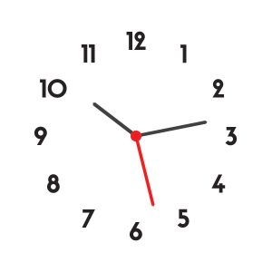 Exemplu aplicare cifre arabe font Sifonn pe cadran ceas alb - rezultat final montaj DIY