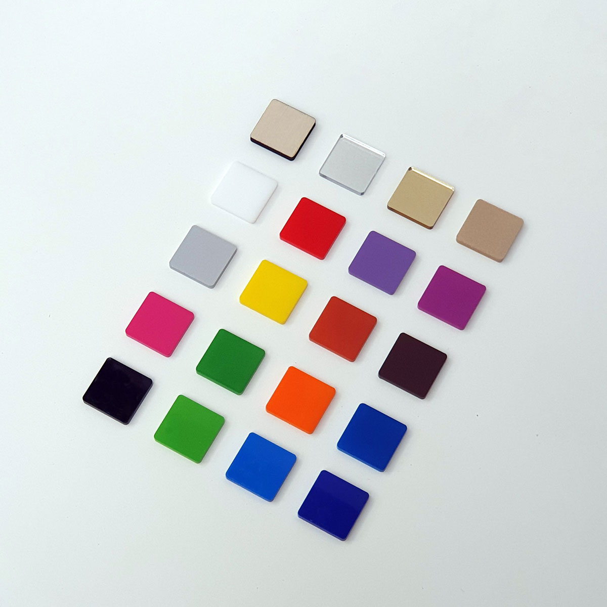 Cifre arabe pentru ceas, Font News - Set 1-12 - 3-4mm lemn/plexiglass Mostre reale materiale și culori - placaj lemn natural plexiglass vopsit oglindă pentru cifre ceas