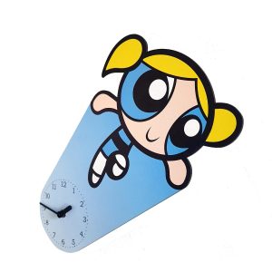 Detaliu cadran ceas Bubbles cozi blonde personaj sweet